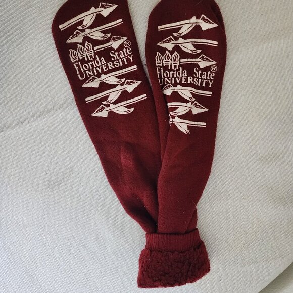 FSU Florida State University Seminoles Vintage Red Socks - Picture 2 of 4